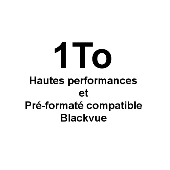Cartes Mémoires MicroSD 1To - U3 - Blackvue