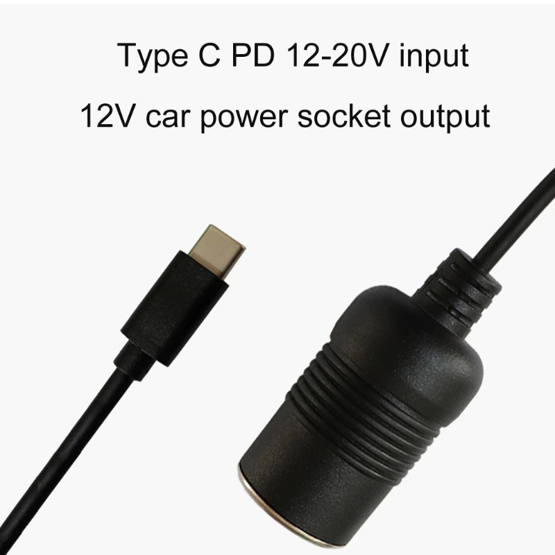 Câble convertisseur USB-C vers Allume Cigare Femelle 12V - Blackvue