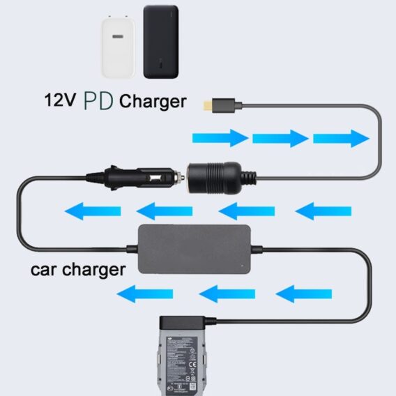 Port USB vers 12V Allume-cigare Prise femelle Convertisseur