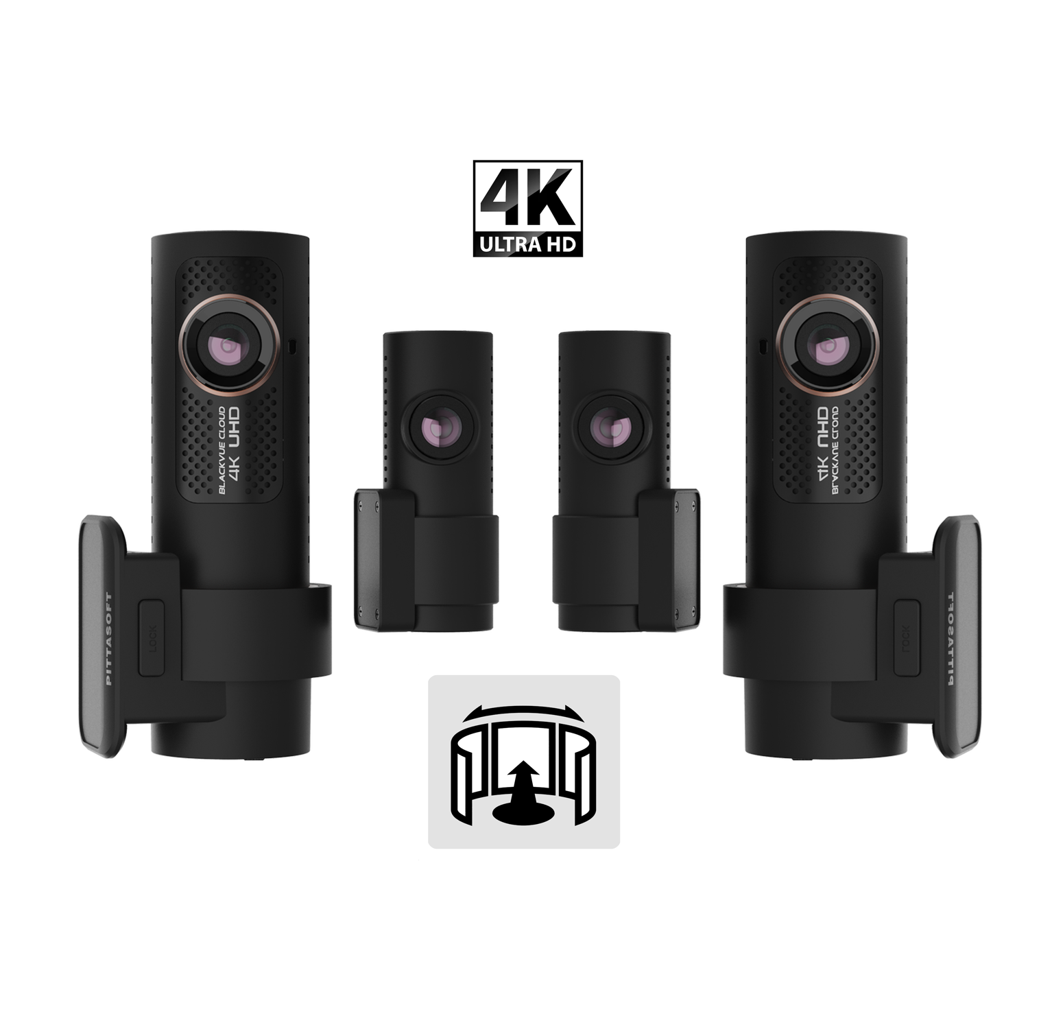TechU™ Dashcam 4K M11 Pro Dual Camera – Écran tactile de 4 pouces