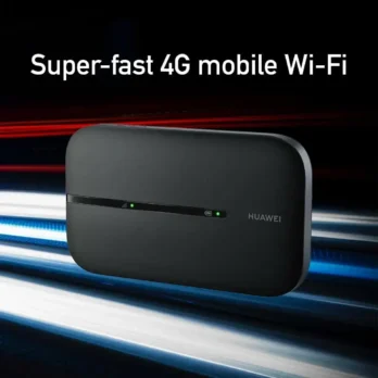 HUAWEI Point d'accès tri band Wi-Fi mobile 4G LTE (CAT4) 300mbps, noir – Image 2